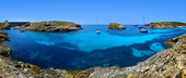 Blå lagunen på ön Comino, Malta