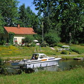 Fritidsbåt i Göta Kanal, Västergötla