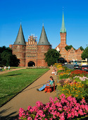 Stadsporten i Lübeck, Tyskland