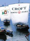 Fraktbåtar med portvinsfat, Portugal