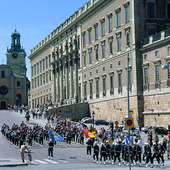 Vaktparad på Slottsbacken, Stockholm