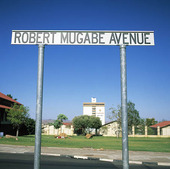 Gatuskylt i Windhoek, Namibia