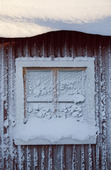 Fönster i vinterkyla