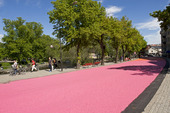 Gågata i rosa i Örebro, Närke