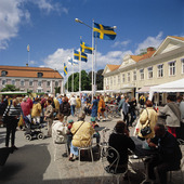 Square in Alingsås, Västergötland