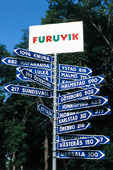Avståndsskylt från Furuvik