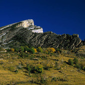 Sestrales Rock vid Pyreneerna, Spanien