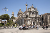 Piazza Duomo i Catania på Sicilien, Italien