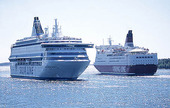 Ferries in Mariehamn, Åland