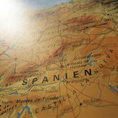 Karta över Spanien