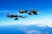 Parachute jumps, formation jump