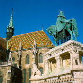 Statue of King Stephen in Budapest, Hungary