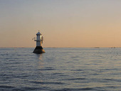 The lighthouse Hunnebåden, Gothenburg archipelago
