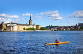 Kajakpaddling i Stockholm