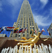 Rockefeller Plaza in New York, USA