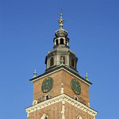 Gamla Rådusets torn i Krakow, Polen