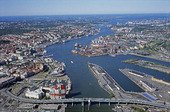 Flygbild över Göteborg