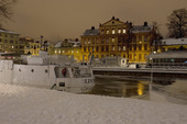 Vinterkväll i Uppsala, Uppland