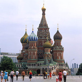 Vasilijkatedralen i Moskva, Ryssland
