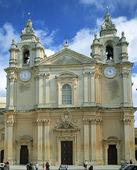 St Paul `s Cathedral in Mdina, Malta