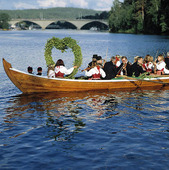 Midsummer celebrations at Dalälven, Dalarna