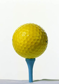 Gul golfboll