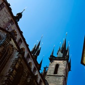 The Tyn Church  i Prag, Tjeckien