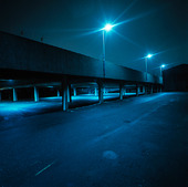 Back-lit parking area