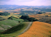 Landskap i Toscana, Italien
