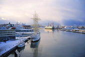 Vinter i Göteborgs hamn