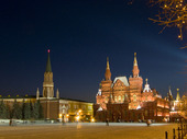 Historiska museet och The Kremlin.The Red Square.Moscow. Ryska federationen.