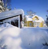 House in snow