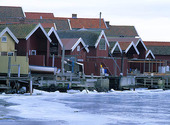 Vinter vid Hälleviksstrand, Bohuslän