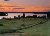 Dalsländskt landscape in the twilight