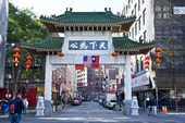 Friendship arch, Chinatown i Boston, USA