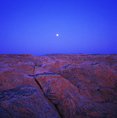 Moon and rocks
