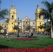 Katedralen i centrala Lima, Peru