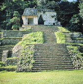 Palenque in the Chiapas rain forest, Mexico