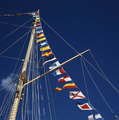 Flaggspel på segelfartyg
