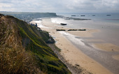 Artificial Mulberry Harbour at Arromanches, France