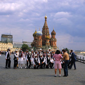 Vasilijkatedralen i Moskva, Ryssland