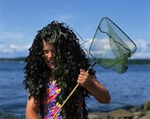 Girl with seaweed