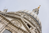 Details on St Paul cathedral in London