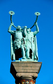 Staty på Rådhusplatsen i Köpenhamn, Danmark