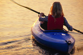 Girl in kayak