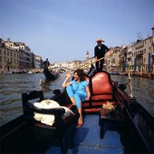 Gondol i Venedig, Italien