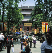 Budisttempel i Hangzhou, Kina