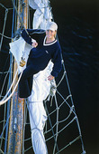 Kvinna på segelfartyg