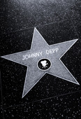 Stjärna i Hollywood. Johnny Depp