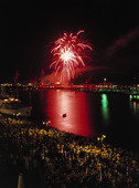 Fireworks in Gothenburg harbor